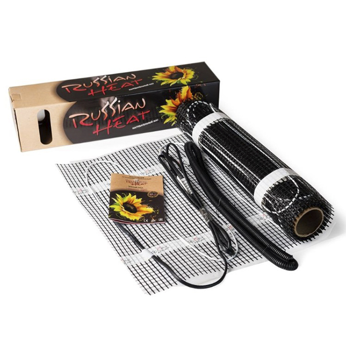 Нагревательный мини-мат двухжильный Russian Heat (1 кв.м.)